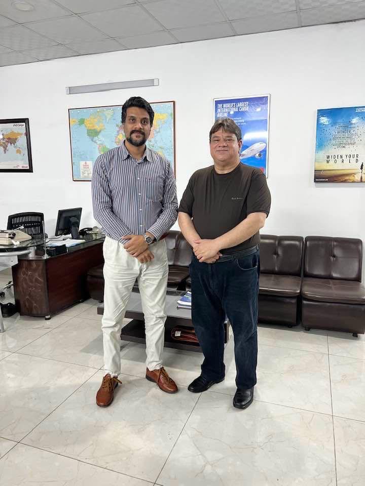 Lonesons Enterprises office meeting with airline representative